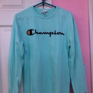 Teal Champion long sleeve shirt